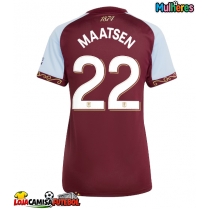 Camisa de Futebol Aston Villa Ian Maatsen #22 Equipamento Principal Mulheres 2025-26 Manga Curta